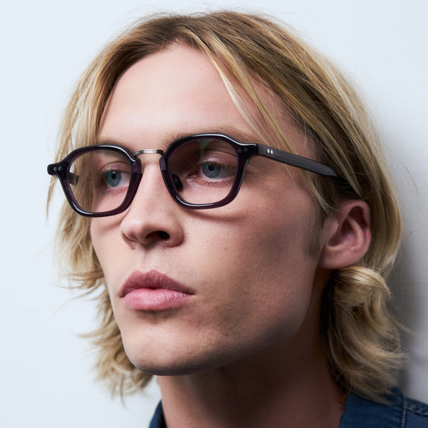 Iris Optical / Purple Acetate & Blue - Light Lens - Shade Files